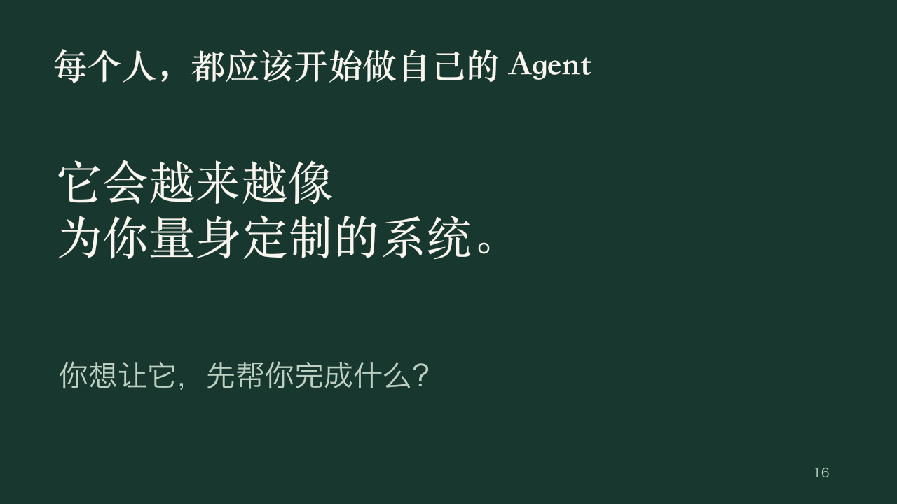 我为什么需要一个属于自己的 Agent，第 16 页